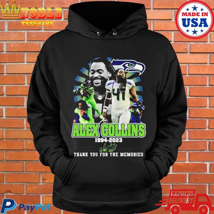 Alex Collins 1994 2023 Memories Seatle Seahawks NFL Shirt, hoodie