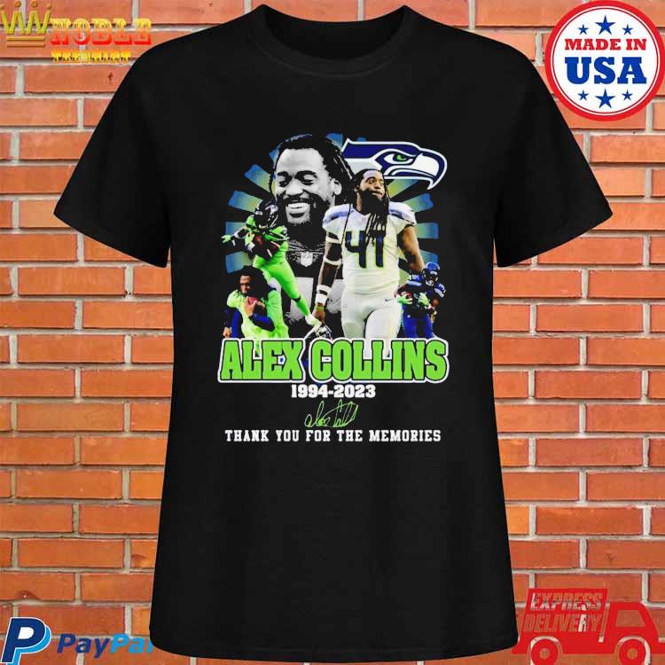 Alex Collins 1994 2023 Memories Seatle Seahawks NFL Shirt, hoodie