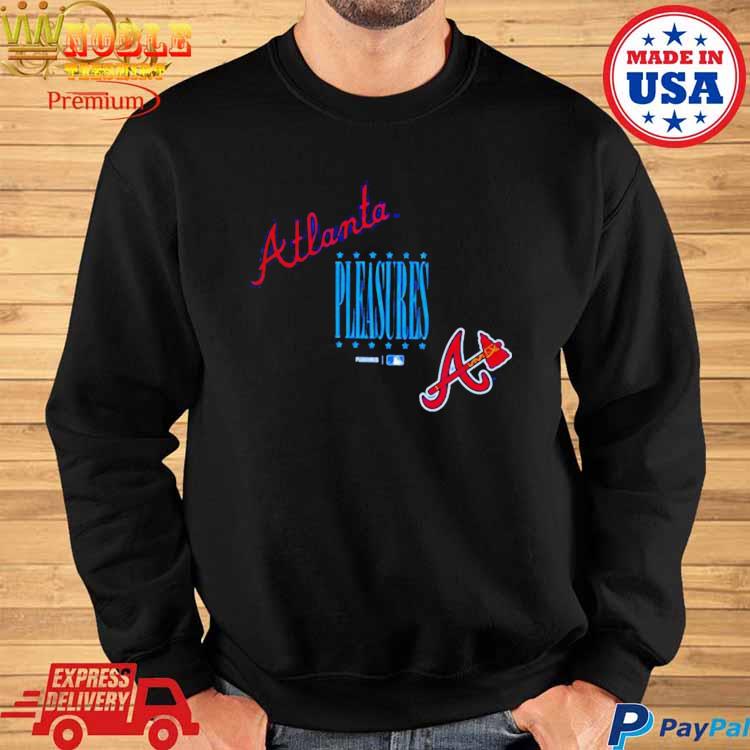 Official Atlanta Braves PLEASURES Repurpose T-Shirt, hoodie