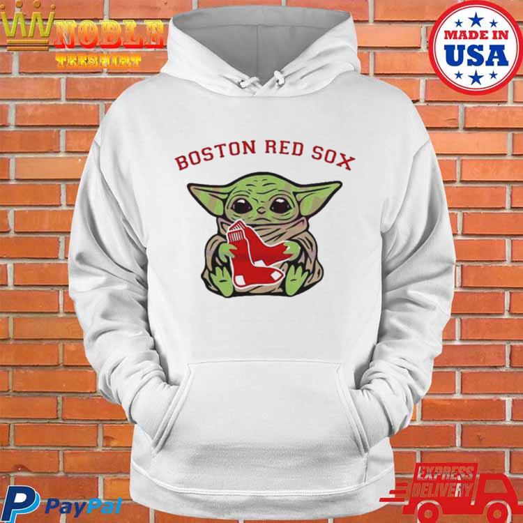 Baby Yoda hug Boston Red Sox shirt, hoodie, sweater and v-neck t-shirt