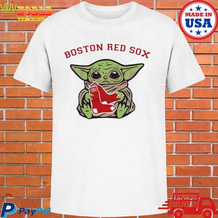 Baby Yoda Hug Logo Boston Red Sox Sport 2023 Shirt