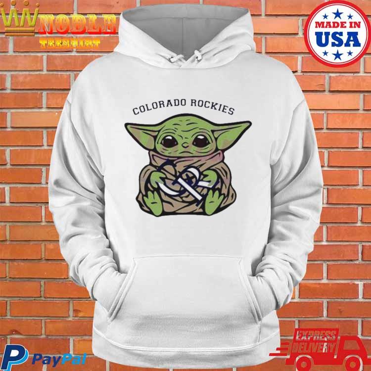 Baby Yoda Hug Logo Colorado Rockies Sport 2023 T-shirt,Sweater