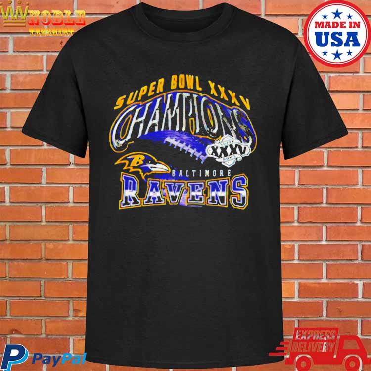 Official Super bowl xxxv champions baltimore ravens T-shirt