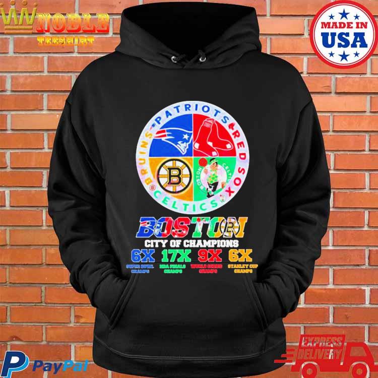 Official Boston city of champions Boston red sox Patriots Bruins celtics  2023 T-shirt, hoodie, tank top, sweater and long sleeve t-shirt