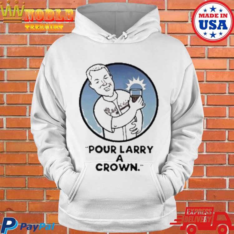 Official Braves pour larry a crown chipper jones baseball T-shirt, hoodie,  tank top, sweater and long sleeve t-shirt