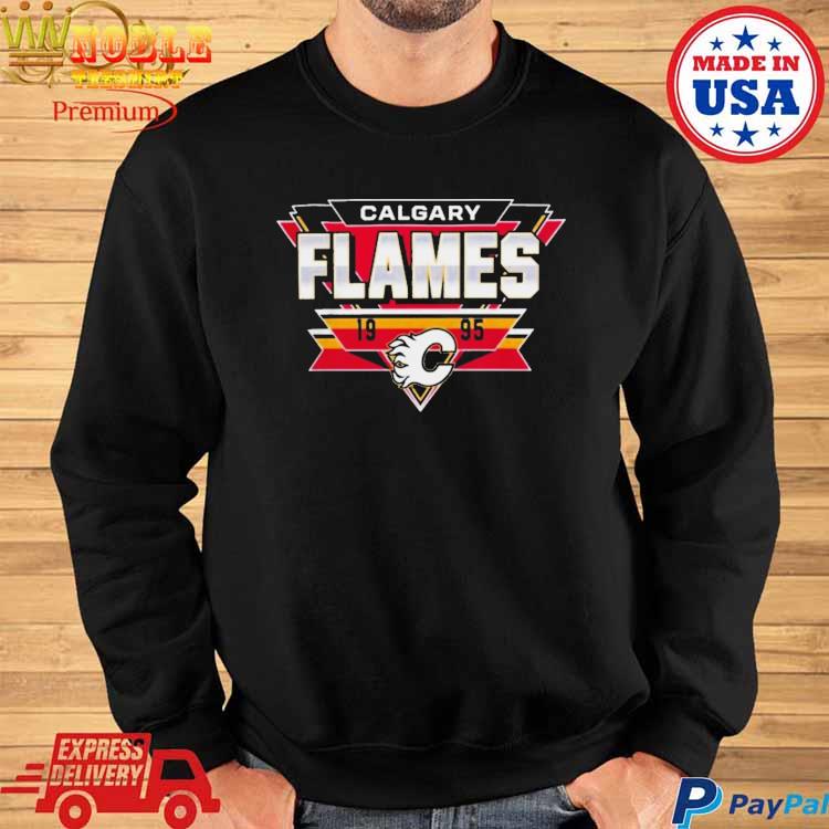 Calgary Flames Black Reverse Retro 2.0 Fresh Playmaker Shirt - Peanutstee