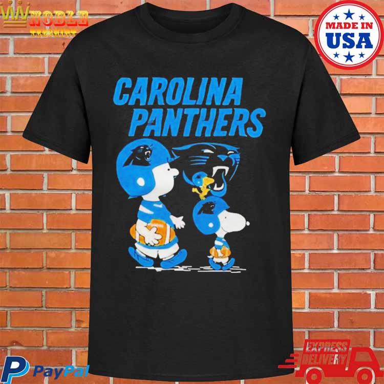 Carolina Panthers Peanuts Snoopy Charlie Brown And Woodstock T