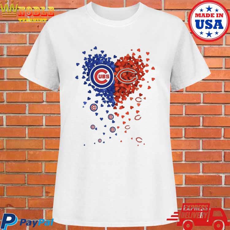 Chicago Bears Inside My Heart Chicago Cubs T-Shirt, hoodie