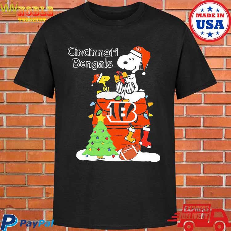 Official Christmas Snoopy cincinnatI bengals T-shirt, hoodie, tank top,  sweater and long sleeve t-shirt