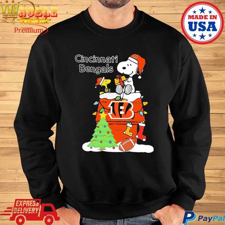 Official Christmas Snoopy cincinnatI bengals T-shirt, hoodie, tank top,  sweater and long sleeve t-shirt