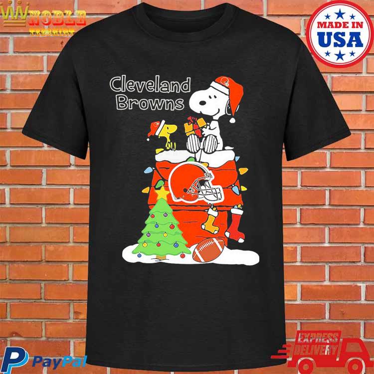 Official christmas Snoopy Cleveland browns T-shirt, hoodie, sweater, long  sleeve and tank top