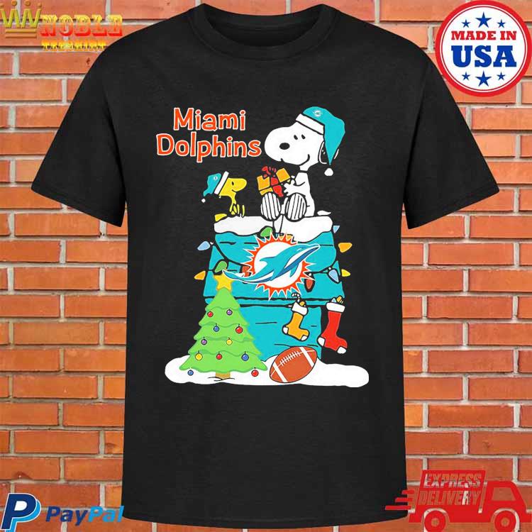 Christmas Snoopy Miami Dolphins Shirt