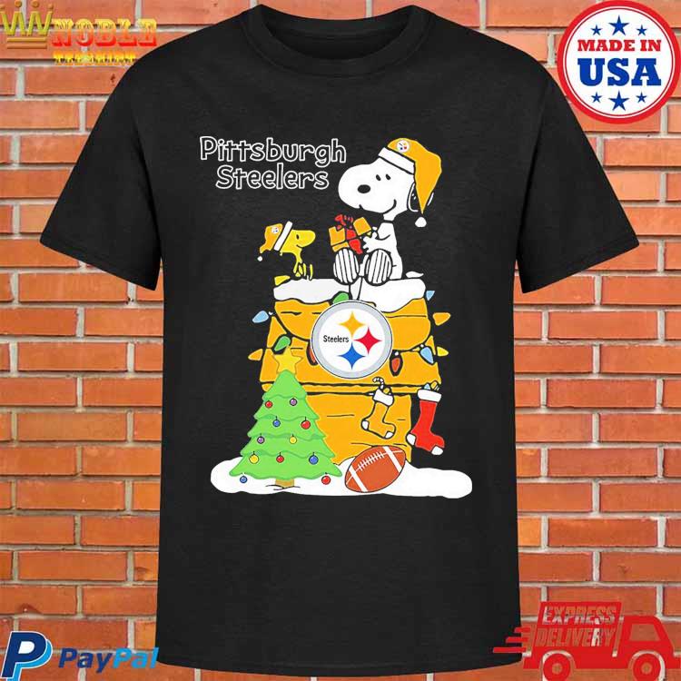 Steelers Christmas Snoopy playing Pittsburgh Steelers shirt, hoodie, sweater,  long sleeve and tank top