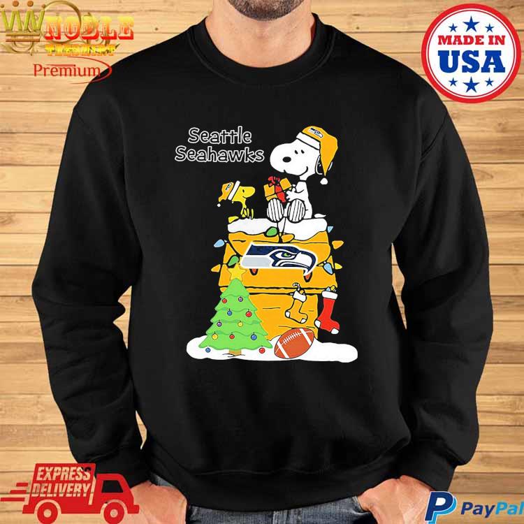 Christmas Snoopy Seattle Seahawks Shirt, hoodie, sweater and long