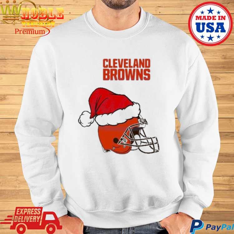 Official Cleveland browns Christmas logo 2023 T-shirt, hoodie, tank top,  sweater and long sleeve t-shirt