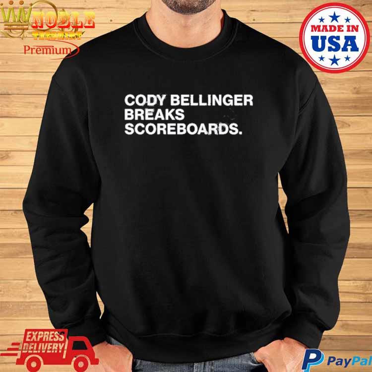 Cody bellinger breaks scoreboards shirt, hoodie, sweater, long sleeve and  tank top