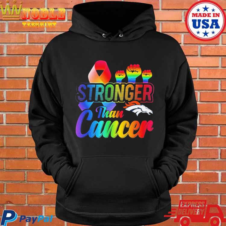 Official Denver broncos stronger than cancer T-shirt, hoodie, tank