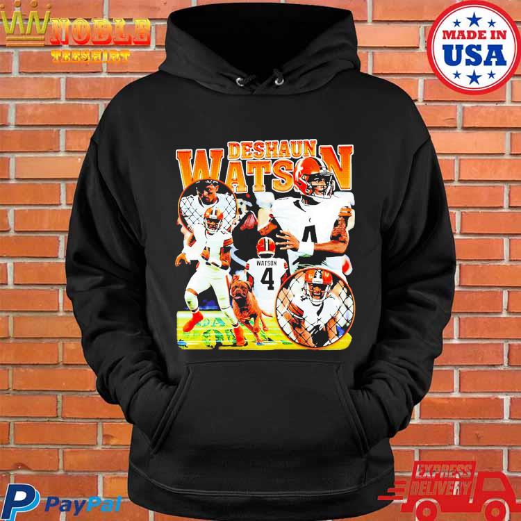 Cleveland Browns Deshaun Watson Throwback Logo Hooded sweatshirt