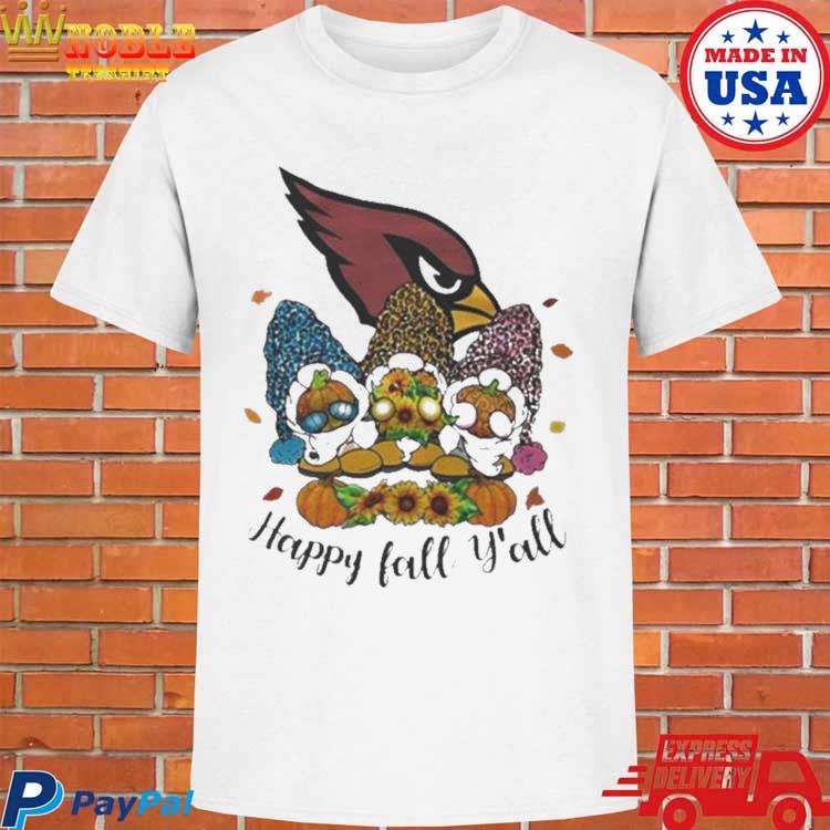 Gnomes Happy Fall Y'all Arizona Cardinals T-shirt,Sweater, Hoodie, And Long  Sleeved, Ladies, Tank Top