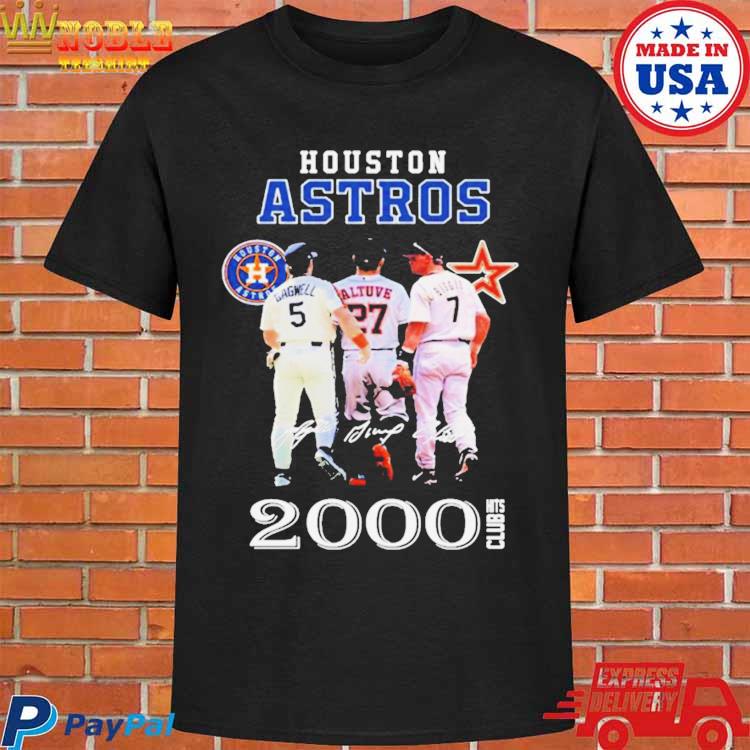 Houston Astros 2000 Hits Club Signature T-shirt - Shibtee Clothing