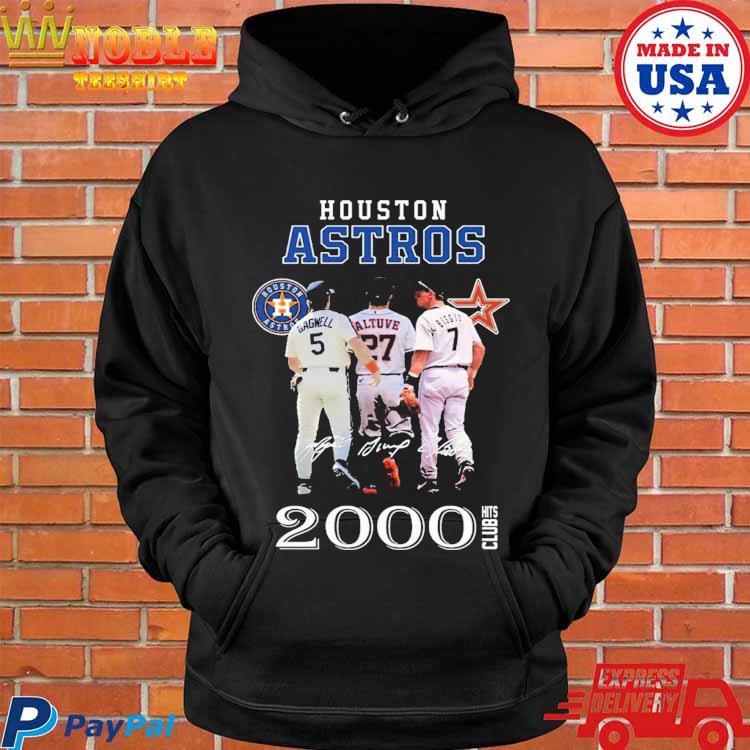 Official houston astros 2000 hits club signature T-shirt, hoodie, sweater,  long sleeve and tank top