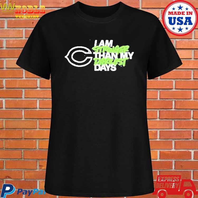 Chicago Bears logo I am stronger than my darkest days shirt