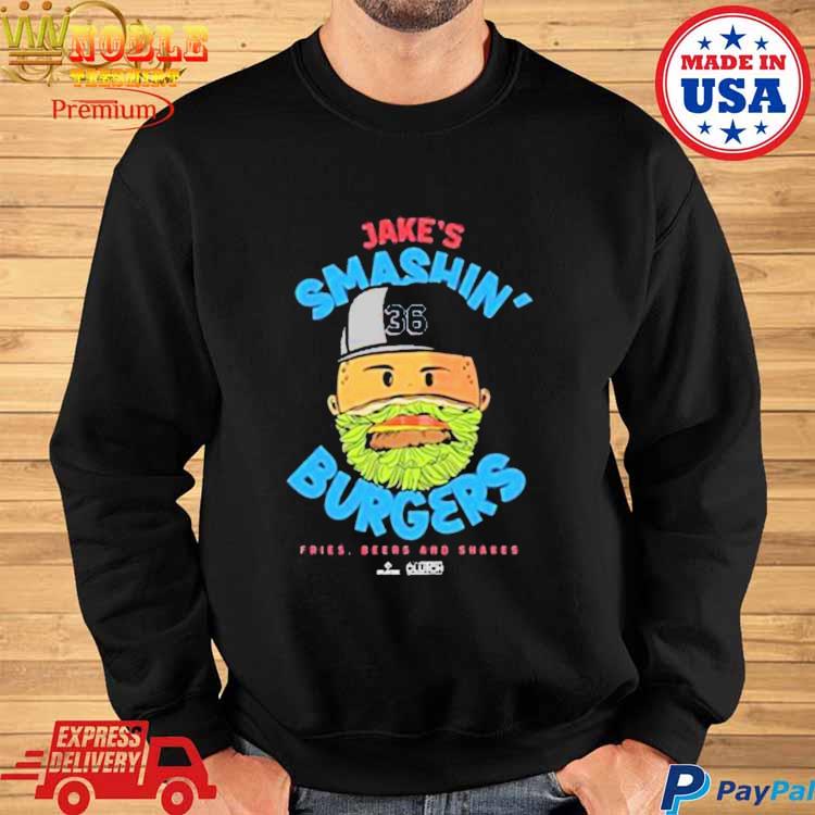 Official Jake burger smashin' burgers T-shirt, hoodie, tank top, sweater  and long sleeve t-shirt