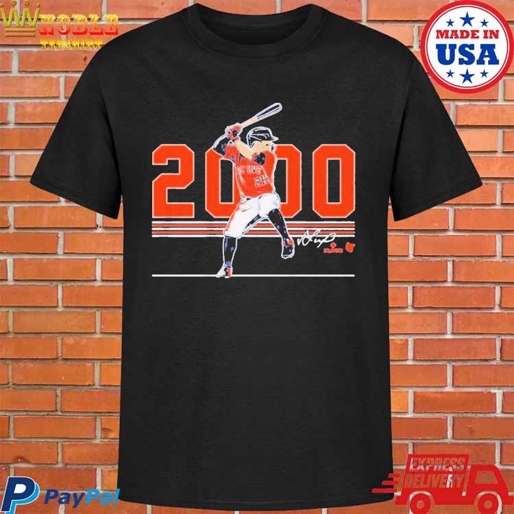 Jose Altuve 2000 Hits T-Shirt - Hnatee