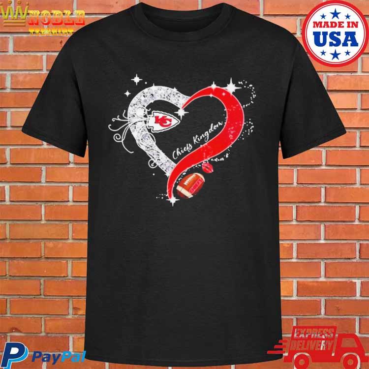 Kansas city Chiefs diamond heart love shirt, hoodie, sweater, long sleeve  and tank top