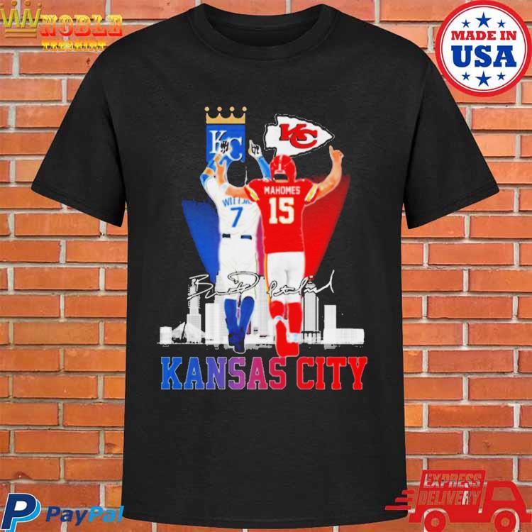 Nice kansas City Bobby Witt Jr. and Patrick Mahomes signatures shirt,  hoodie, sweater, long sleeve and tank top