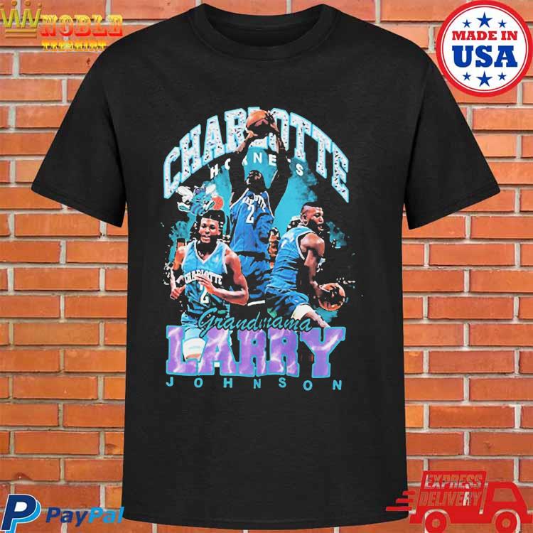 Larry Johnson Charlotte Hornets Mitchell & Ness Hardwood Concert Player  shirt, hoodie, sweater, long sleeve and tank top