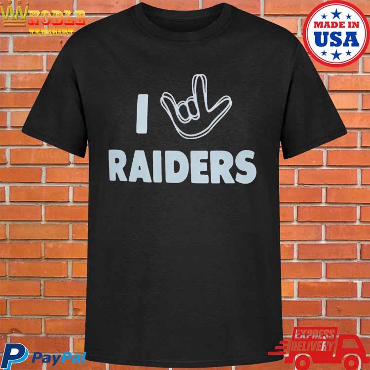 Official Las vegas raiders the NFL asl collection by love sign tri