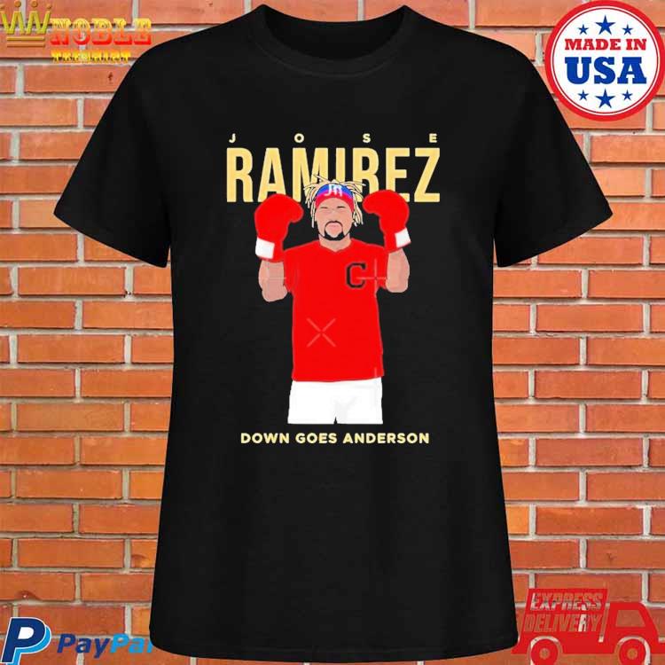 Official Let's box with jose ramirez down goes anderson T-shirt, hoodie,  tank top, sweater and long sleeve t-shirt