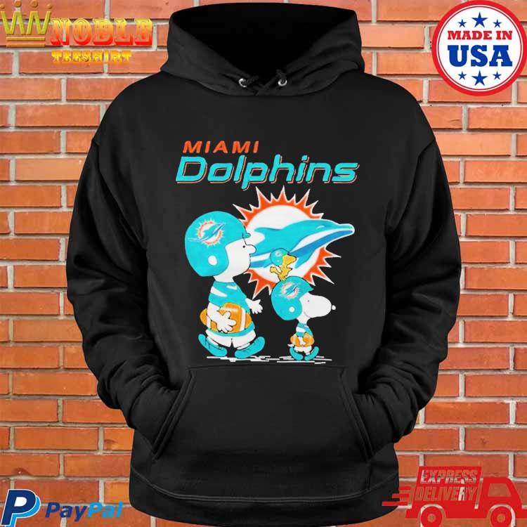 Miami Dolphins Snoopy and Charlie Brown Peanuts shirt, hoodie, sweater,  long sleeve and tank top