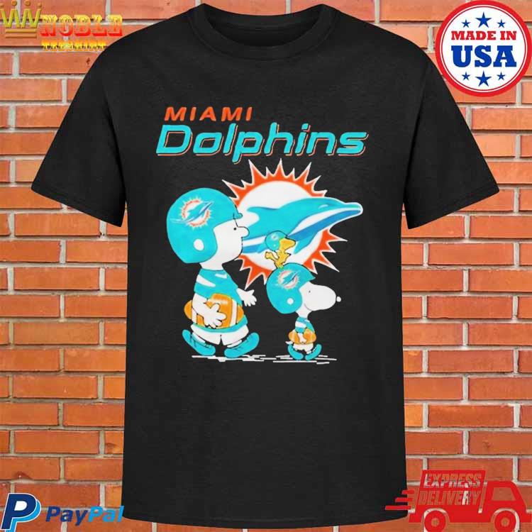 Miami Dolphins Snoopy and Charlie Brown Peanuts shirt, hoodie, sweater,  long sleeve and tank top