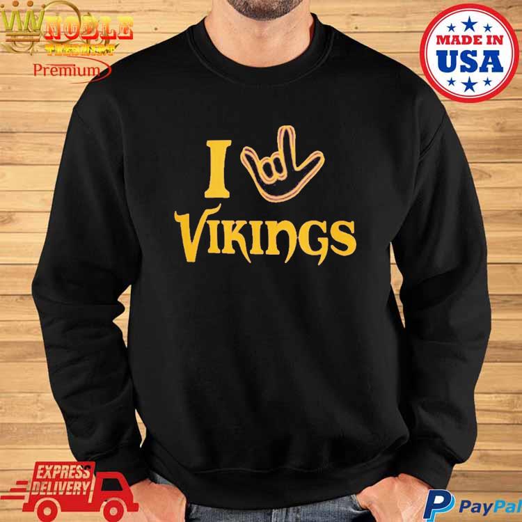 Minnesota Vikings The Nfl Asl Collection By Love Sign Tri Blend Shirt