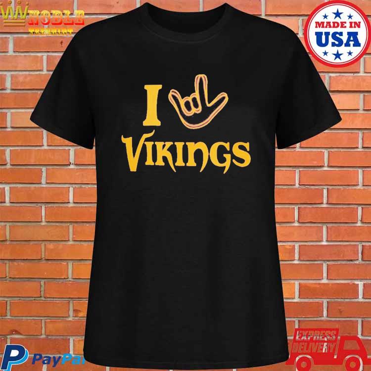 Minnesota Vikings The Nfl Asl Collection By Love Sign Tri Blend Shirt