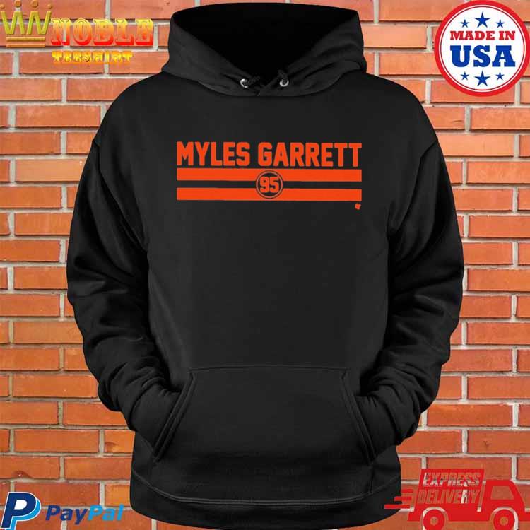 Myles Garrett Name Number Stripe Shirt