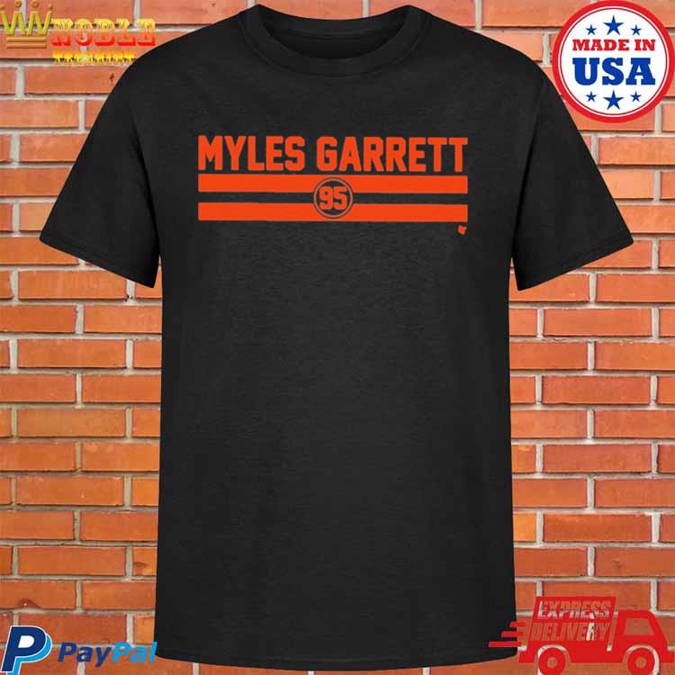 Myles Garrett Name Number Stripe Shirt