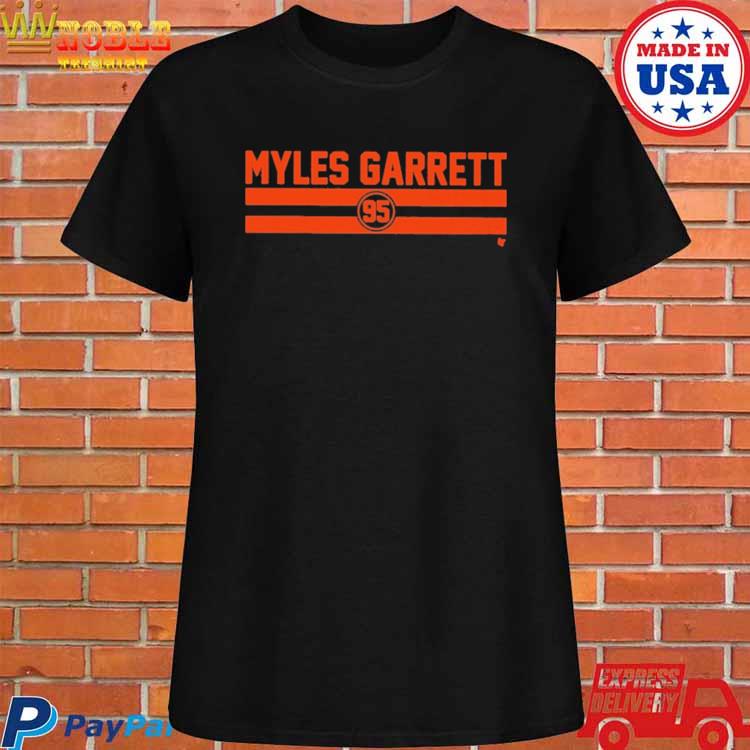 Official myles Garrett Name Number Stripe Shirt, hoodie, sweater