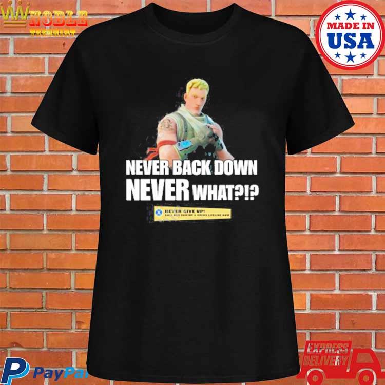 Never Give Up Never Back Down
