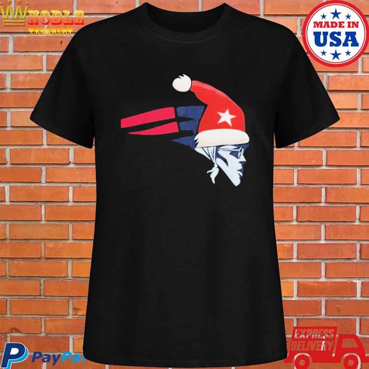 Official New england Patriots santa hat logo Christmas T-shirt, hoodie,  tank top, sweater and long sleeve t-shirt