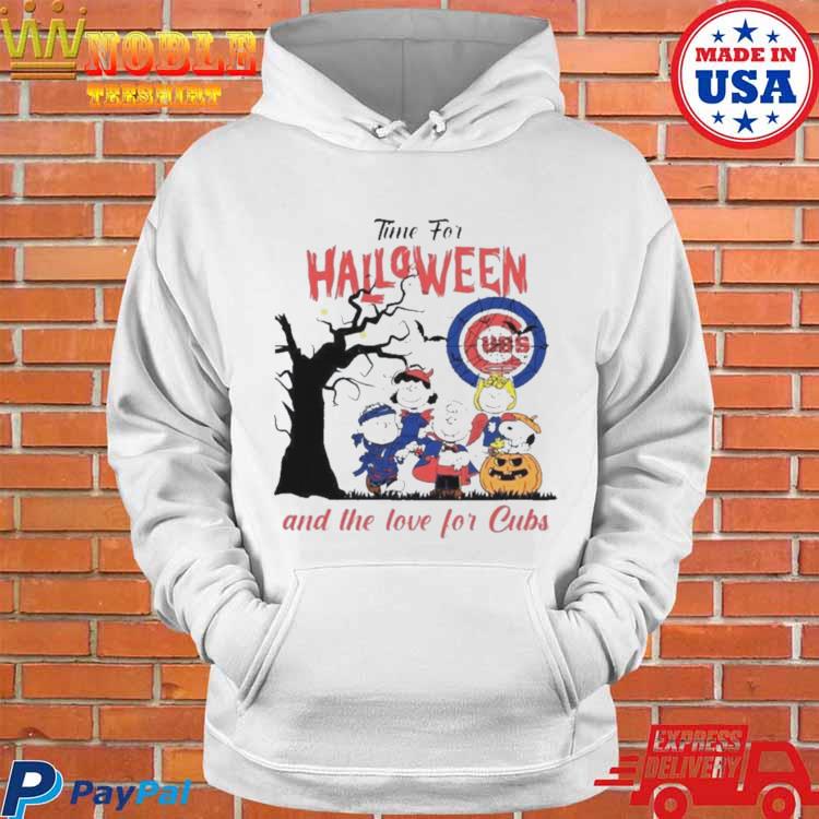 Peanuts Time For Halloween And The Love For Chicago Cubs Logo 2023 Shirt