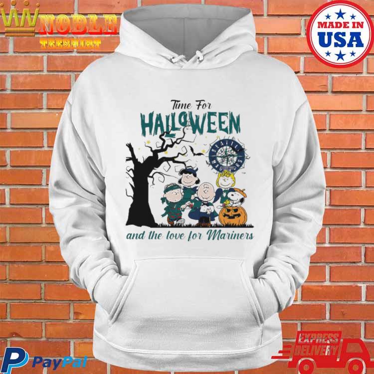 Peanuts Time For Halloween And The Love For Seattle Mariners Shirt -  Peanutstee