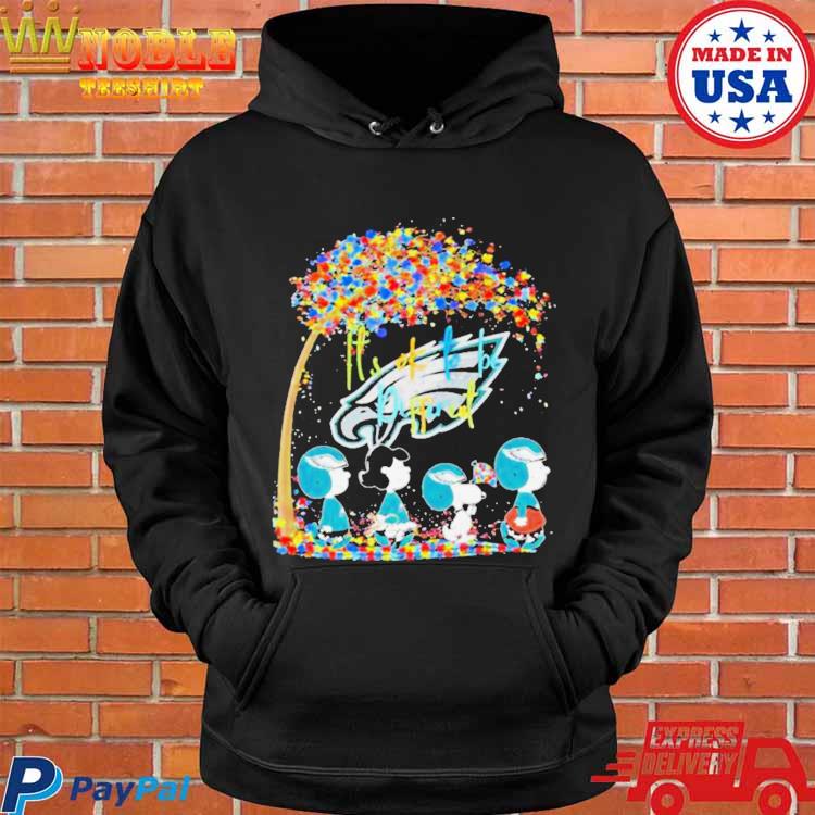 Official Philadelphia eagles autism NFL peanut characters it's ok to be  different T-shirt, hoodie, tank top, sweater and long sleeve t-shirt