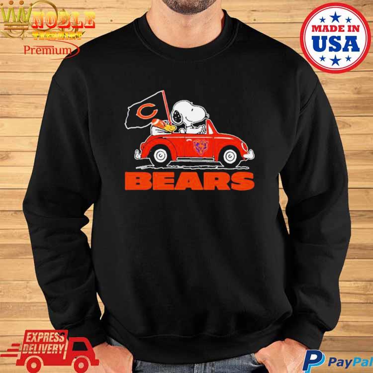 Snoopy And Woodstock Drive Car Chicago Bears shirt, hoodie