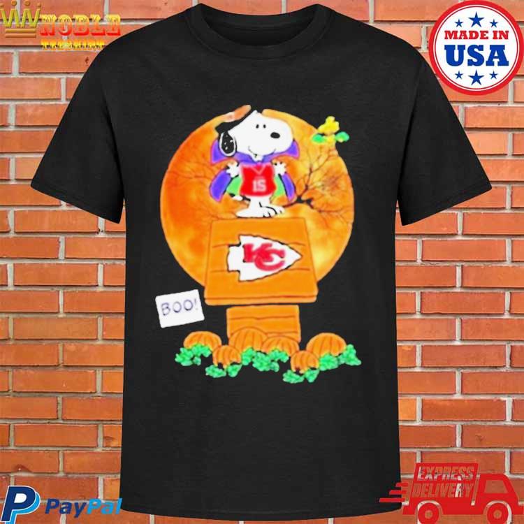 Snoopy and Woodstock Witch Boo Kansas City Chiefs Halloween Unisex shirt -  Mugteeco