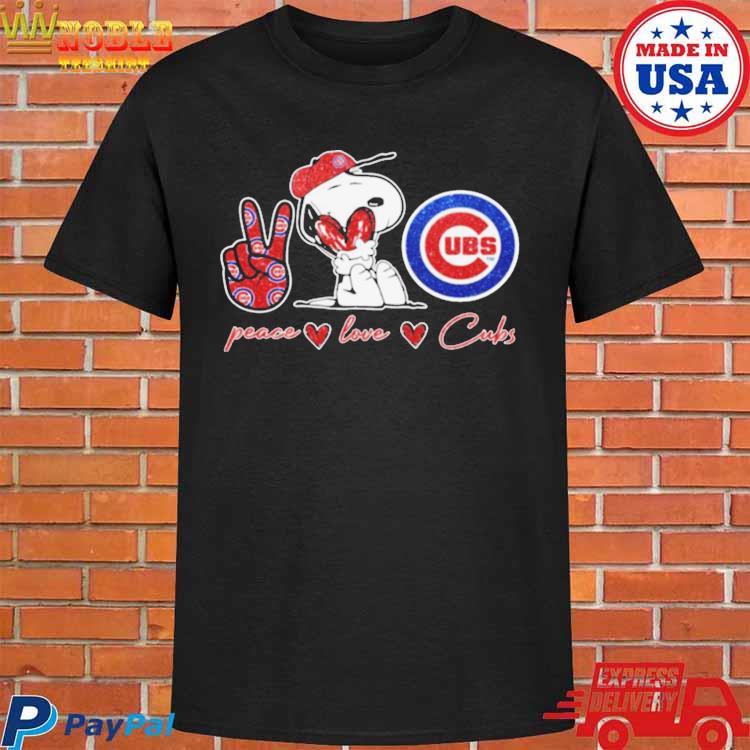 Snoopy Chicago Cubs Peace Love Cubs shirt, hoodie, sweater, long