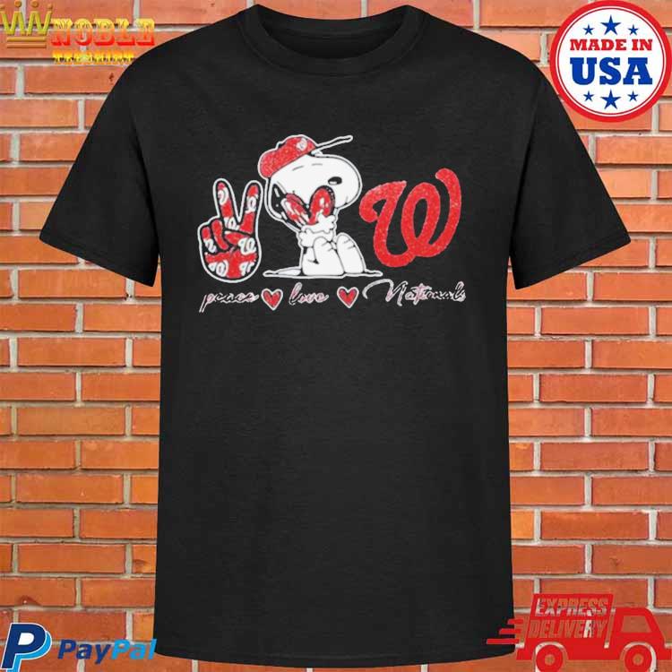 Washington Nationals Peace Love Nationals Snoopy Shirt, hoodie