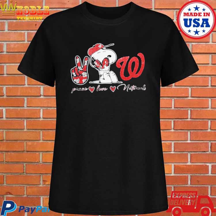 Official Snoopy Peace Love Washington Nationals 2023 Shirt, hoodie